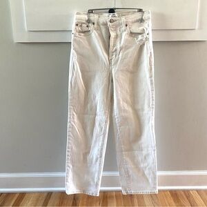 Pistola High Rise Straight Jean Ecru Ivory Size 26